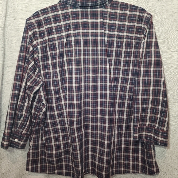 Eddie Bauer 2XL Plaid 3/4 Sleeve - Picture 8 of 9